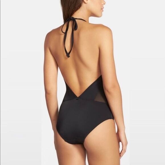 Ted Baker Mech Mesh Black One Piece Swimsuit BRAND NEW WITH TAGS - Picture 2 of 7